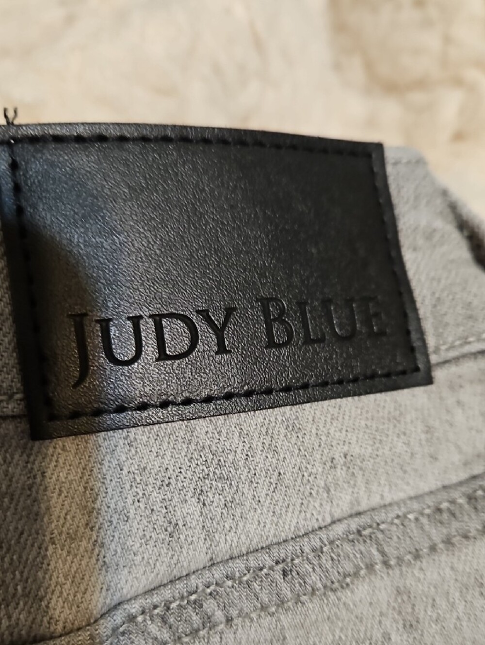 Judy Blue Light Gray Wide-Leg Flare Jeans with Front Seam Detail - Picture 7 of 10